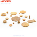 Hengko Disc de filtro de bronce sinterizado de filtro de disco sinterizado de alta calidad de alta calidad